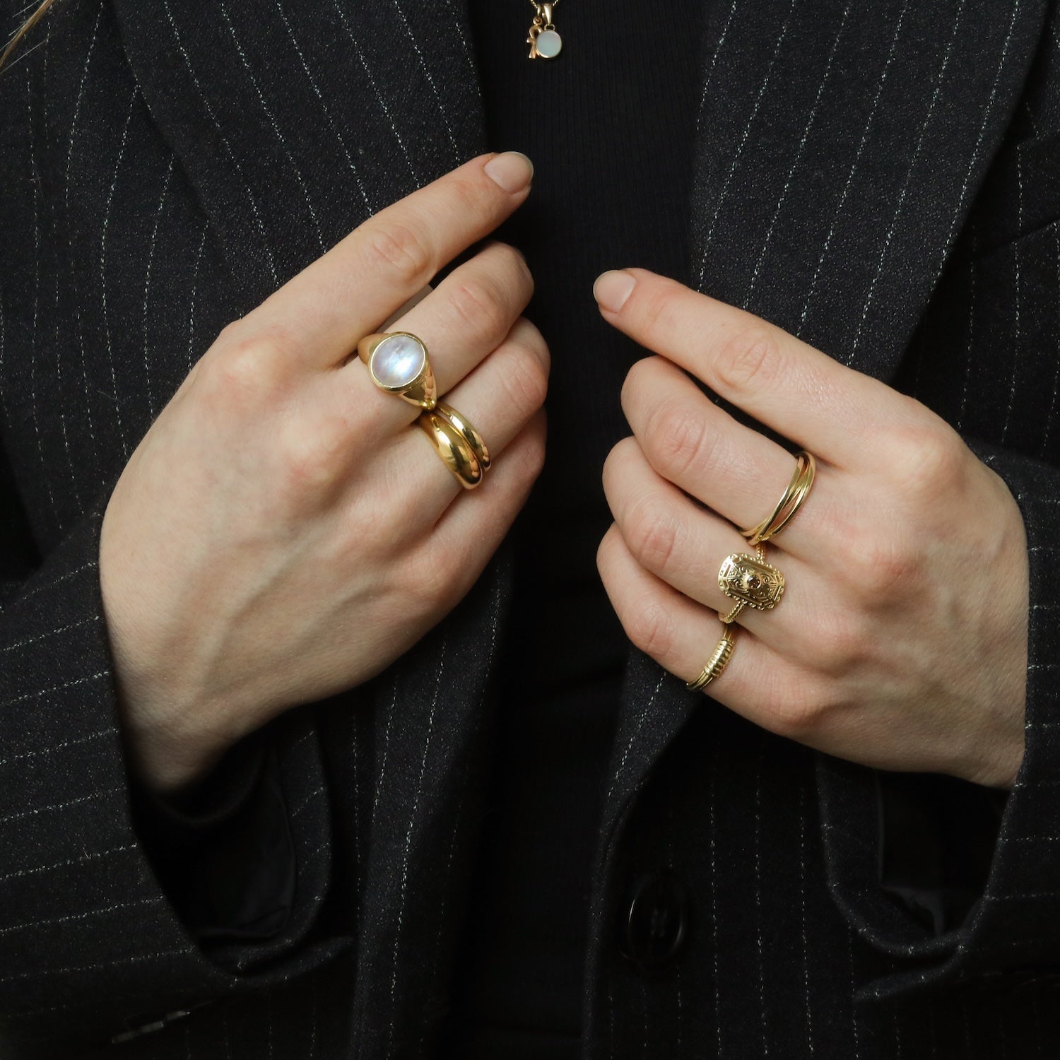 Moonstone Signet ring